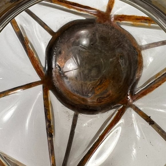 Vintage Handblown Round Wire Caged Glass Tea Light Candle Holder - Picture 13 of 16